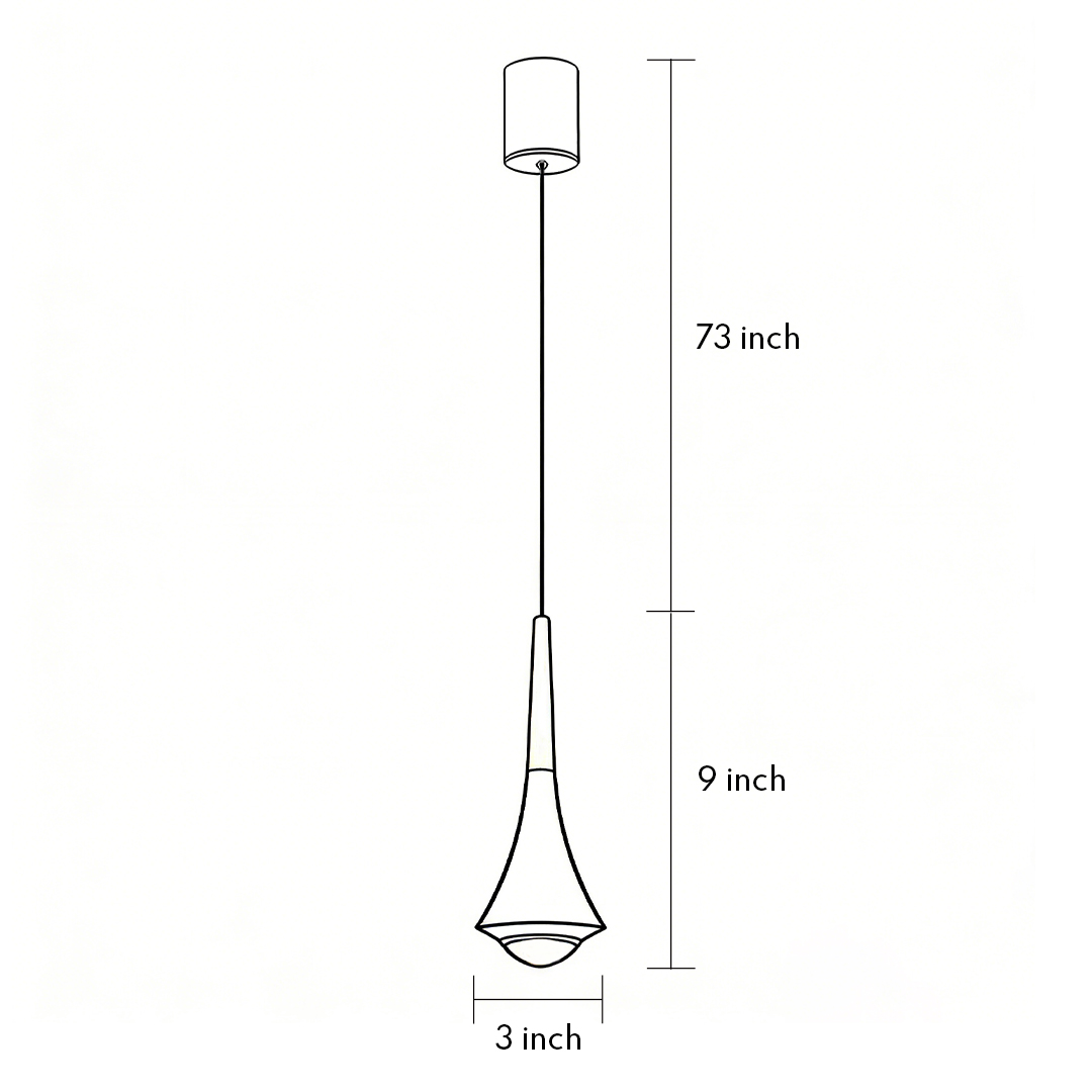 Black cone pendant lights specifications and dimensions chart product dimensions chart
