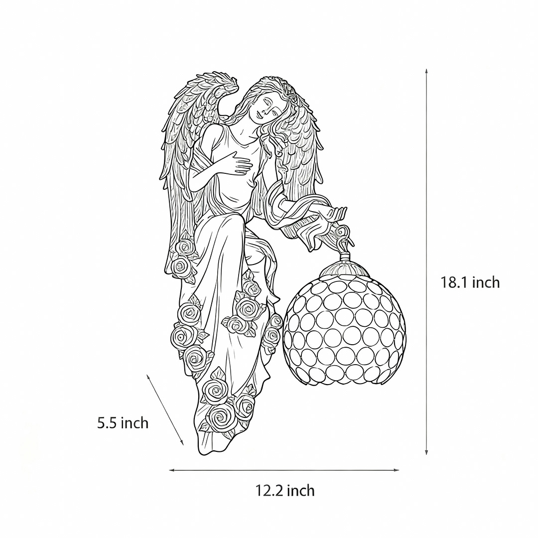Product size chart of Angel wall scope 12.2inch*18.1inch*5.5inch