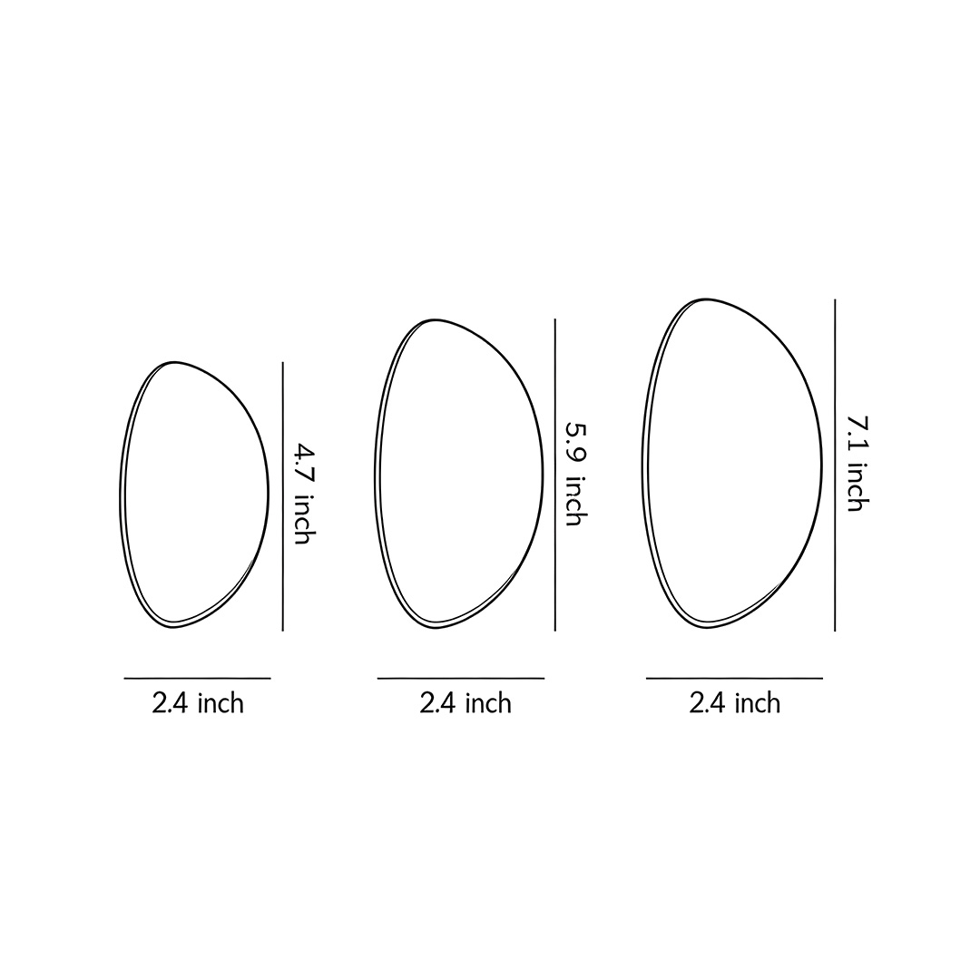 Product dimension diagrams for three specifications of outdoor wall-mounted lighting fixtures 