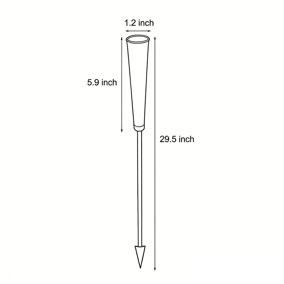 Dimensional drawings of reed lights 29.5inch*1.2inch*5.9inch